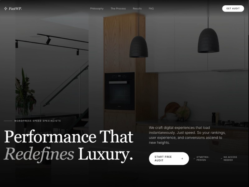 Preview for WordPress Speed Optimization Landing Page Template