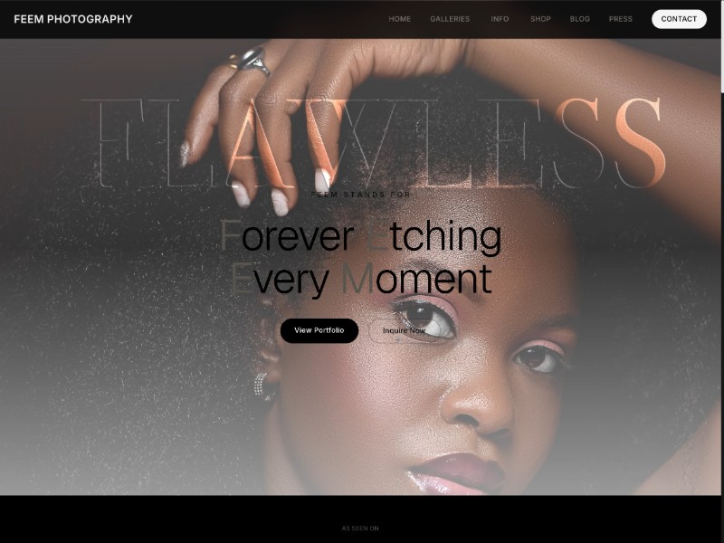 Preview for Wedding Photographer Landing Page Template