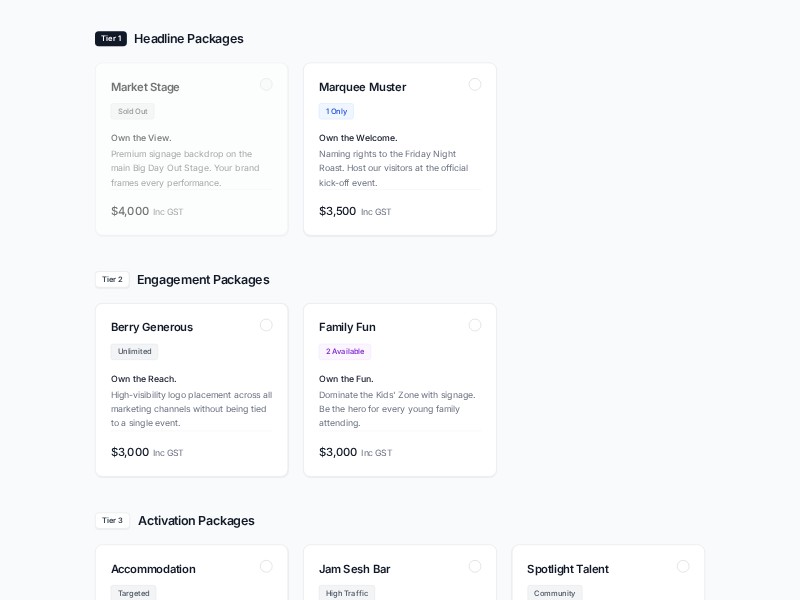 Preview for Event Sponsorship Application Form Template