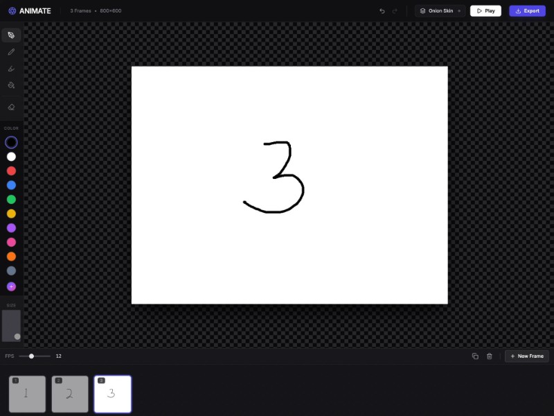 Preview for Flipbook Animator Web App Template