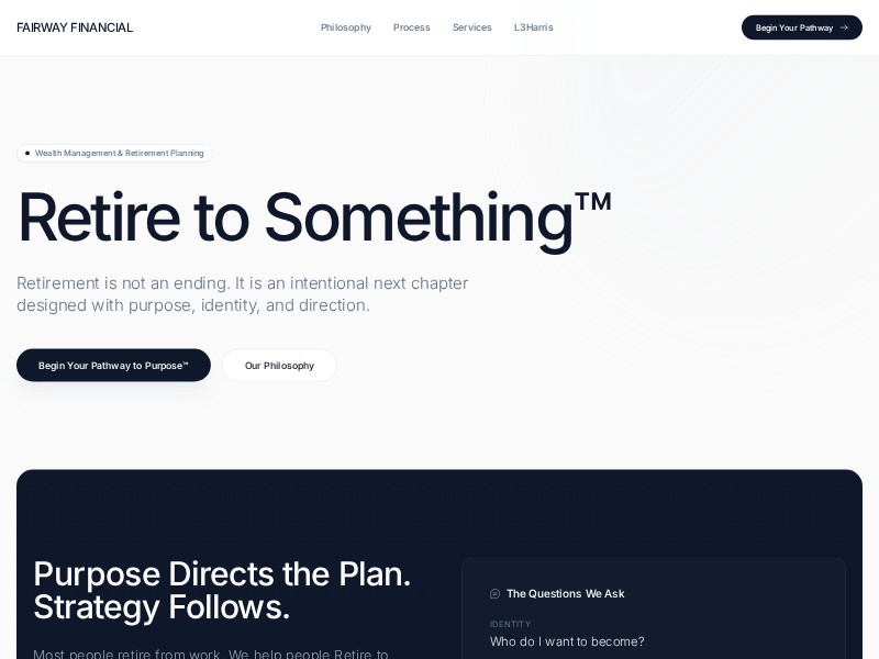 Preview for Financial Advisor Landing Page Template