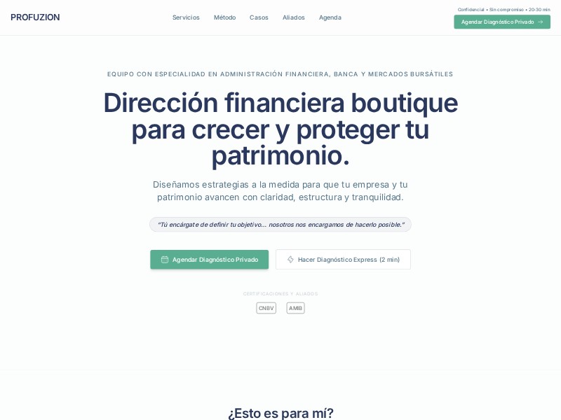 Preview for Financial Services Landing Page Template