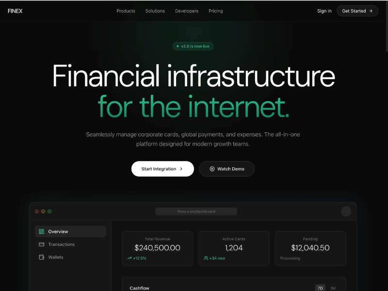 Preview for Fintech SaaS Landing Page Template