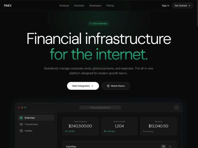 Preview for Fintech SaaS Landing Page Template