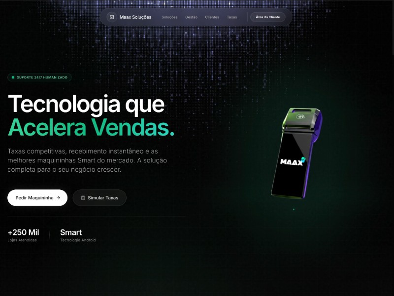 Preview for Maax Soluções Lading Page