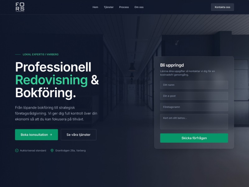 Preview for Accounting Firm Landing Page Template