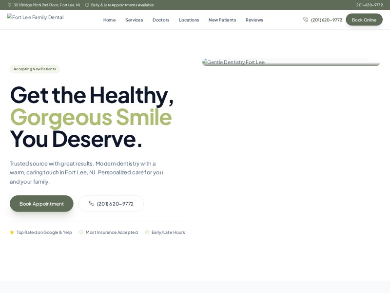 Preview for Dental Clinic Landing Page Template