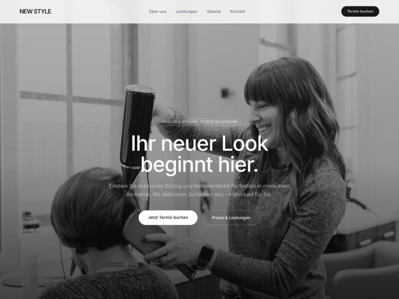 Preview for Friseursalon Landing Page Template