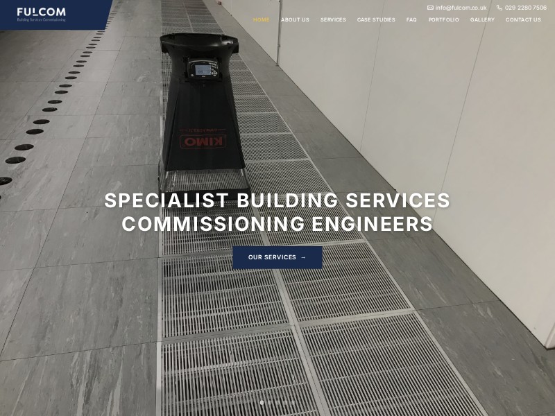 Preview for Building Services Engineering Landing Page Template