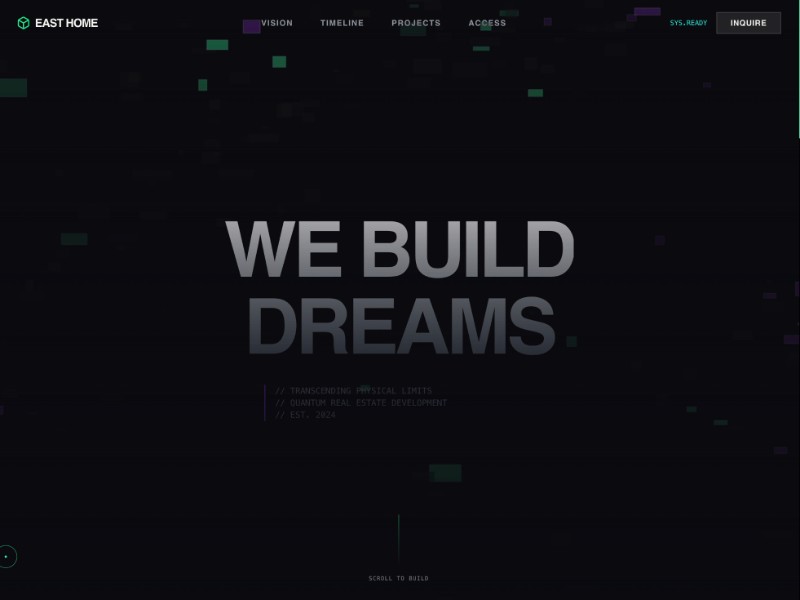 Preview for Futuristic Architecture Studio Landing Page Template