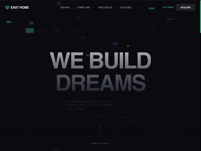 Preview for Futuristic Architecture Landing Page Template