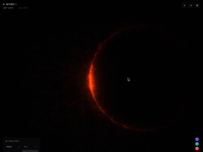 Preview for Futuristic Particle Visualizer Template