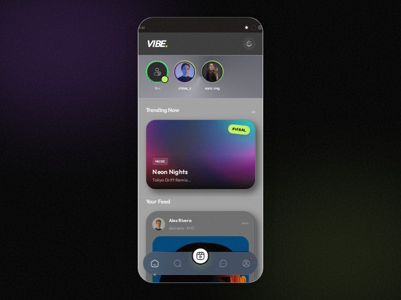 Preview for Gen Z Social App UI Template