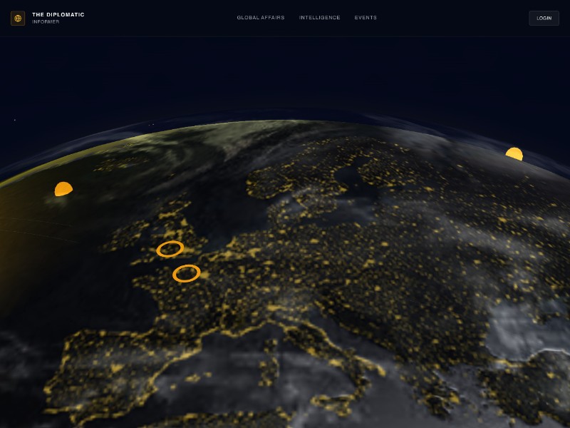 Preview for Global Diplomacy Landing Page Template