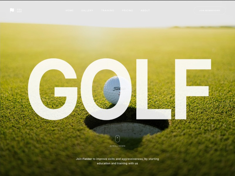 Preview for Golf Club Landing Page Template