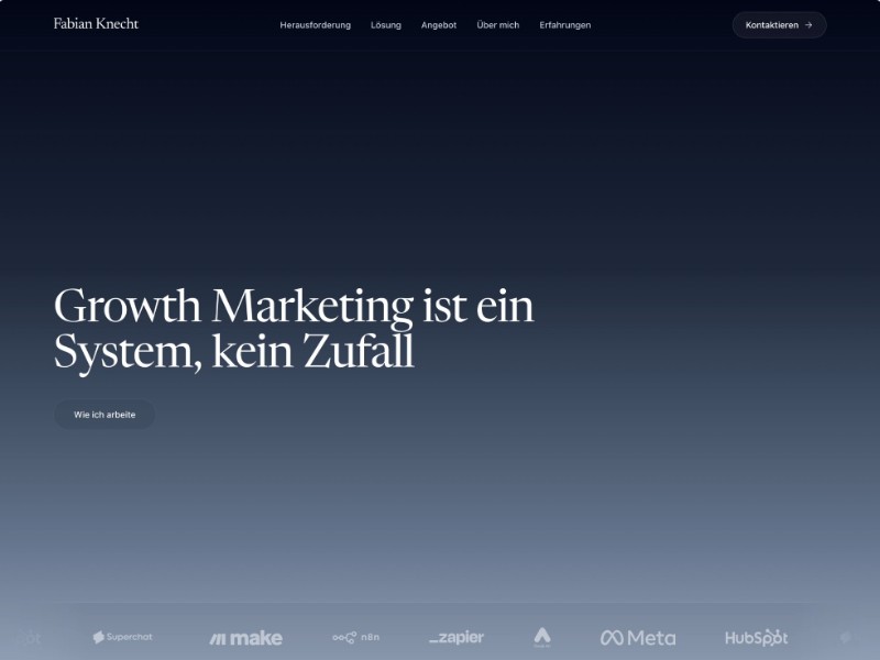 Preview for Growth Architect Personal Landing Page Template