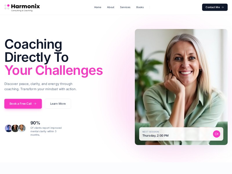 Preview for Personal Coaching Brand Landing Page Template