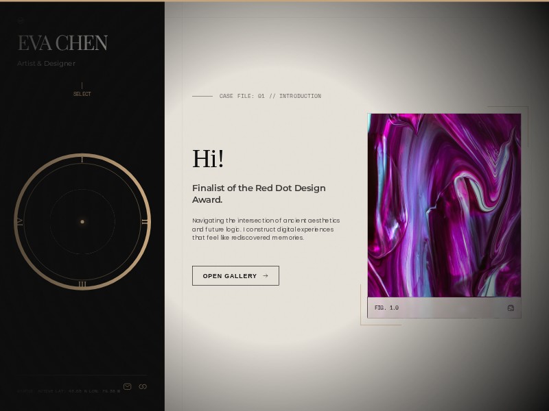 Preview for Creative Portfolio Landing Page Template