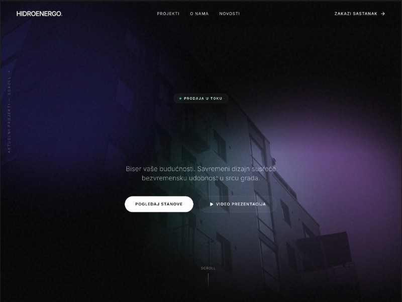 Preview for Hidroenergo Real Estate Landing Page Template