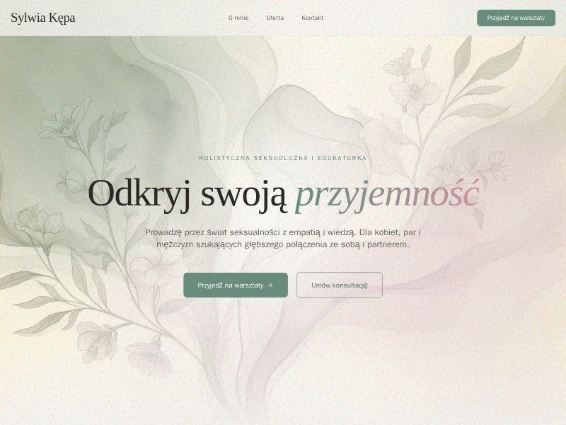 Preview for Holistic Sexologist Landing Page Template