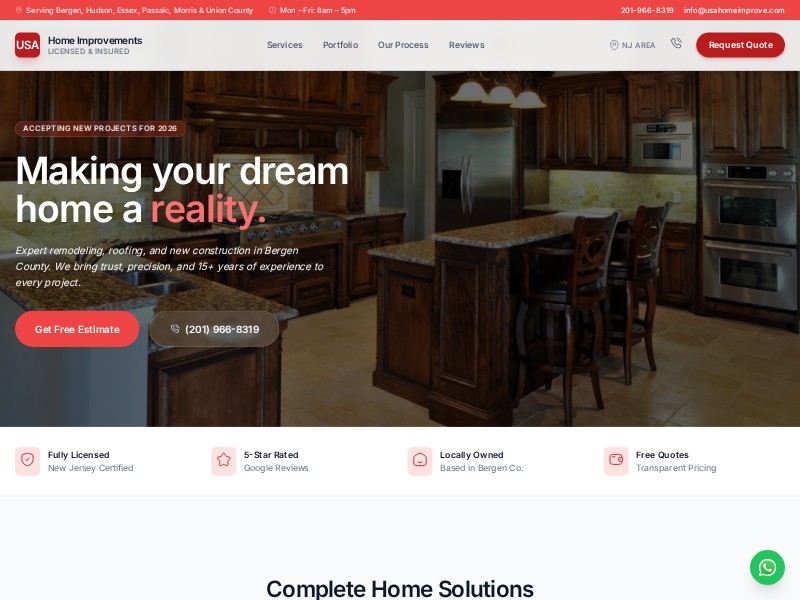 Preview for USA Home Improvements - New Jersey