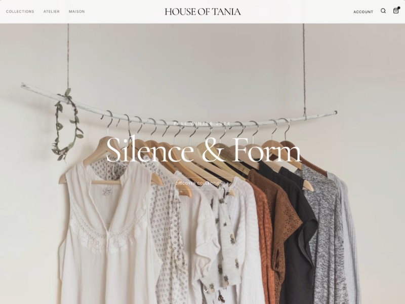 Preview for Luxury Fashion E-commerce Landing Page Template