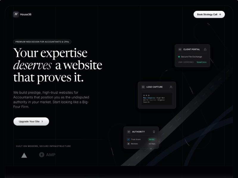 Preview for CPA Web Design Landing Page Template