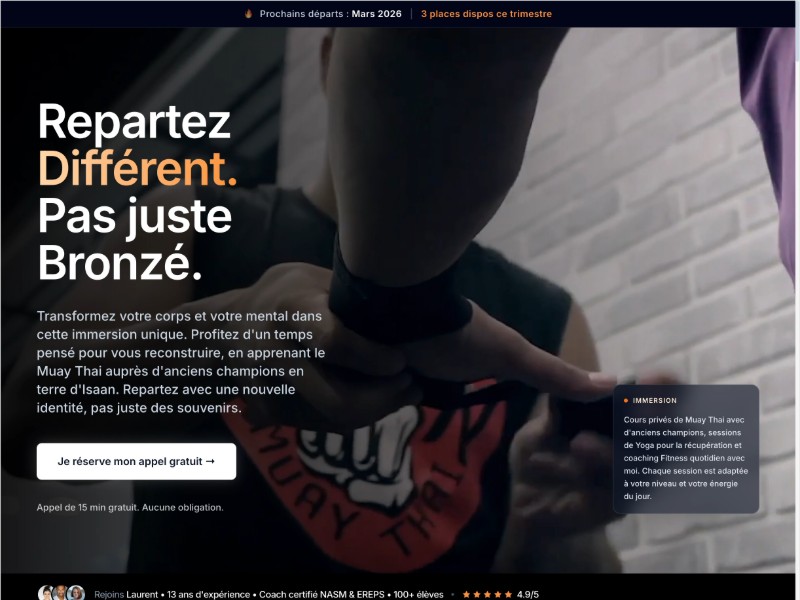 Preview for Immersion Muay Thai Thaïlande | Stage 7-30 jours | 8limbs