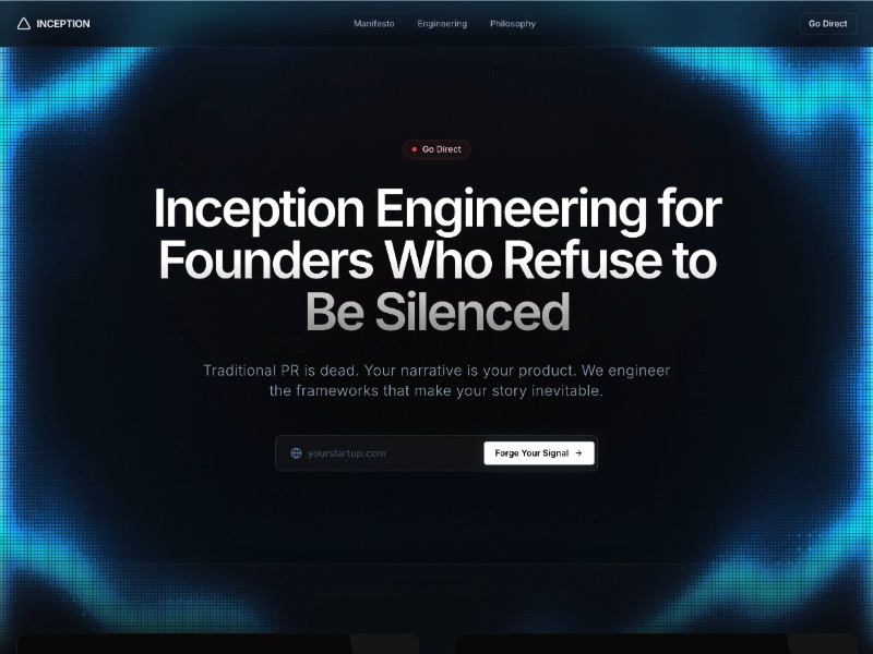 Preview for Founder Narrative Landing Page Template