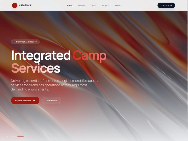 Preview for Integrated Camp Services Landing Page Template
