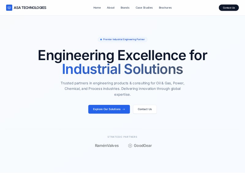 Preview for Industrial Engineering Services Landing Page Template