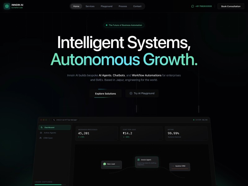Preview for AI Automation Agency Landing Page Template
