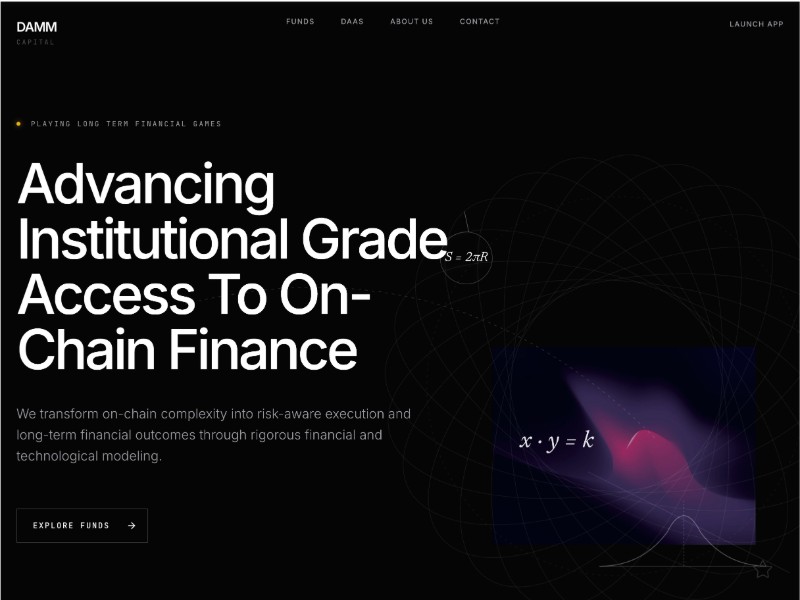 Preview for Institutional DeFi Finance Landing Page Template