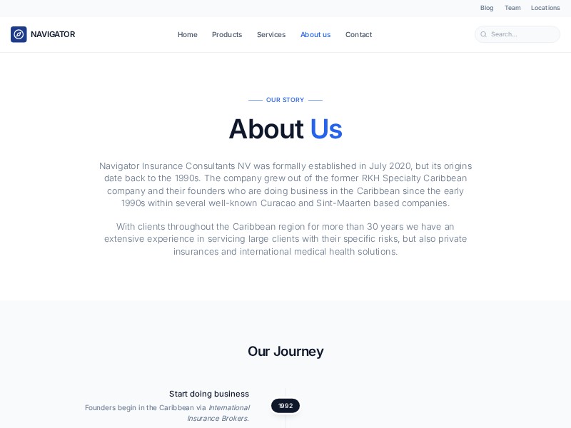 Preview for Insurance Consultant About Us Page Template