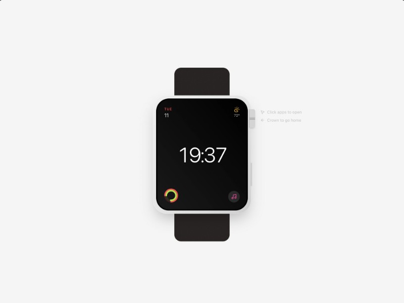 Preview for Interactive Watch UI Simulator Template