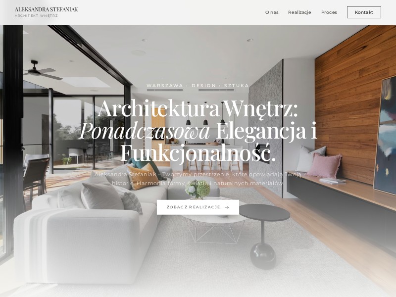 Preview for Interior Architect Portfolio Landing Page Template