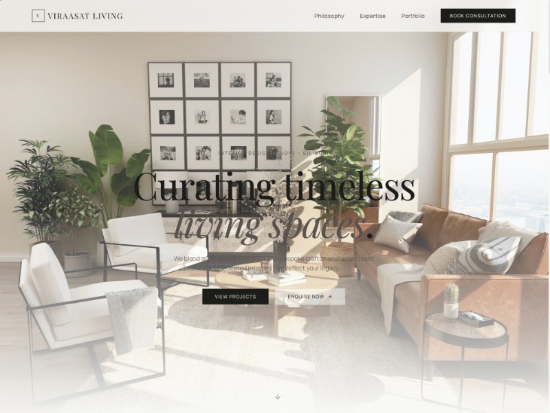 Preview for Interior Design Studio Landing Page Template