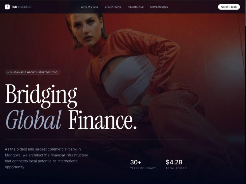Preview for Investor Relations Landing Page Template