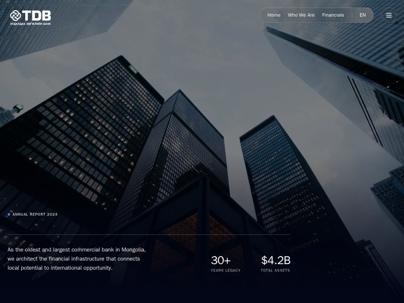 Preview for Investor Relations Landing Page Template