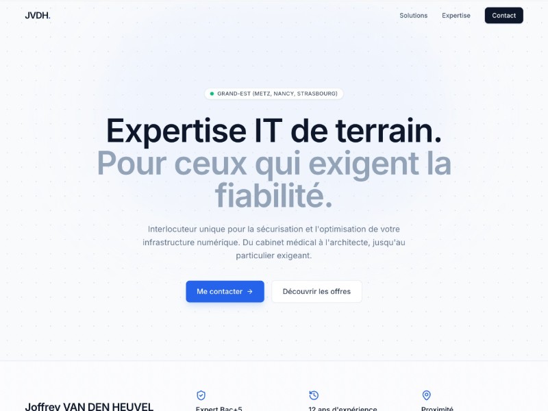 Preview for IT Services Landing Page Template