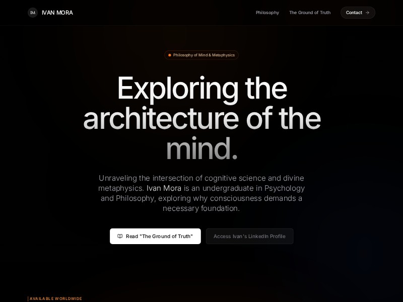 Preview for Philosophy Author Portfolio Template