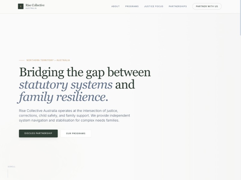 Preview for Justice & Family Support Landing Page Template