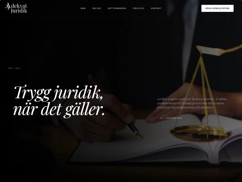 Preview for Law Firm Landing Page Template