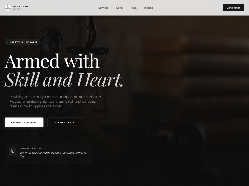 Preview for Law Firm Landing Page Template