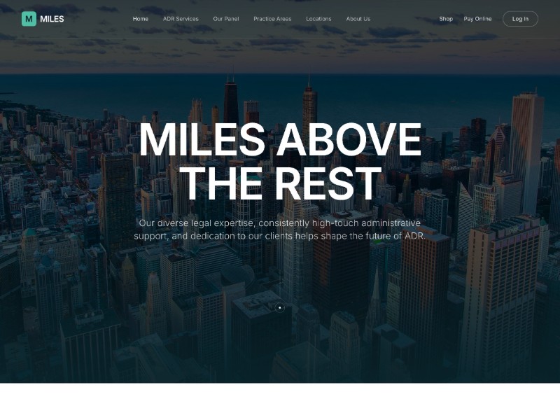 Preview for Legal Mediation & Arbitration Landing Page Template