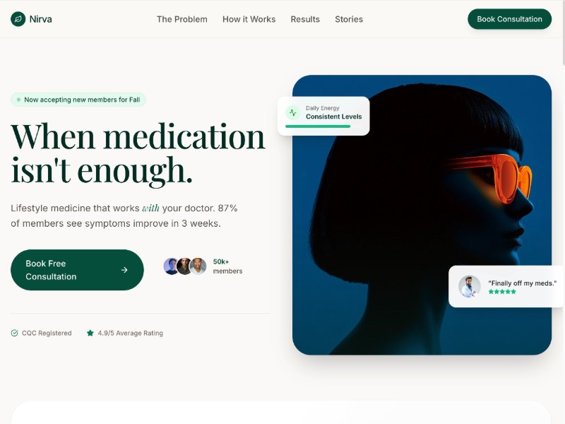 Preview for Lifestyle Medicine Landing Page Template