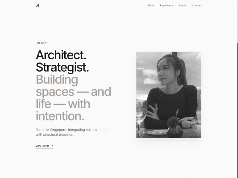 Preview for Architect Portfolio Landing Page Template