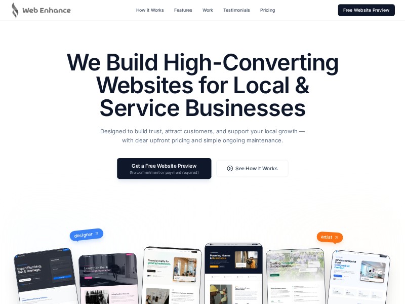 Preview for Managed Web Services Landing Page Template