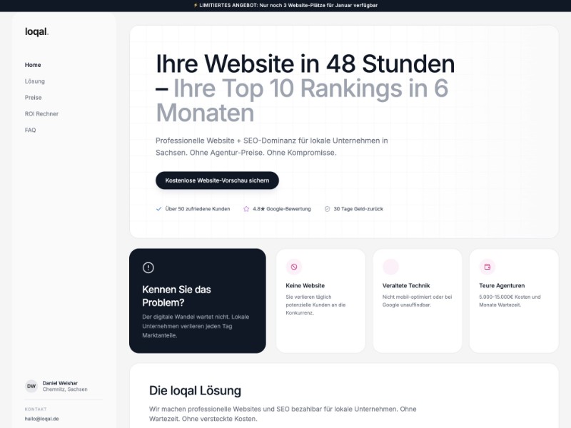 Preview for Local SEO Agency Landing Page Template