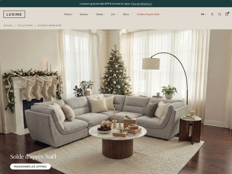 Preview for Lusine E-commerce Landing Page Template